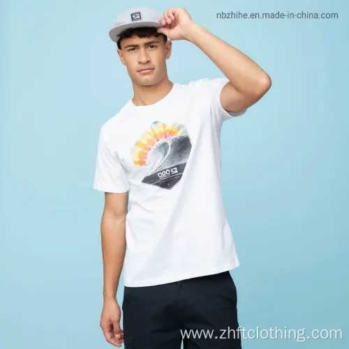 Mens Casual Summer Digital Print Short Sleeve T-Shirt